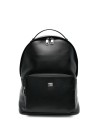 Black calfskin backpack