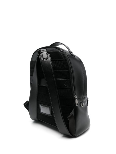 Zaino in pelle di vitello nero