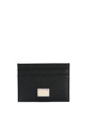 Porta carte in vitello nero