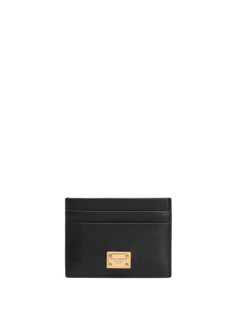 Porta carte in vitello nero