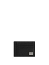 Black calfskin card holder