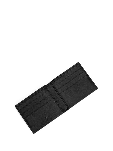 Portafogli in pelle di vitello nero