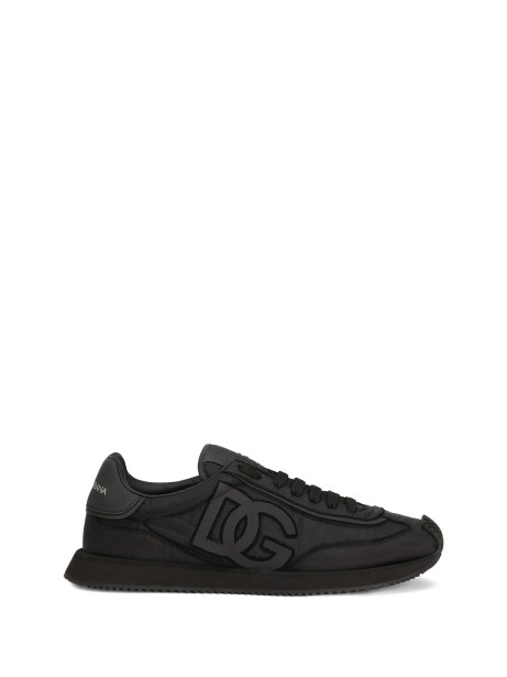 Sneaker in mix materiali nera