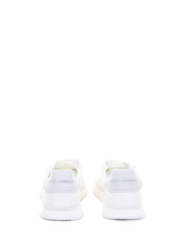 Sneaker in mix materiali bianca