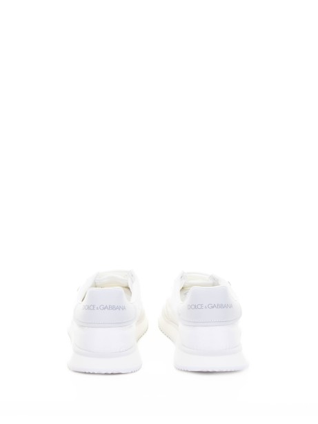 Sneaker in mix materiali bianca