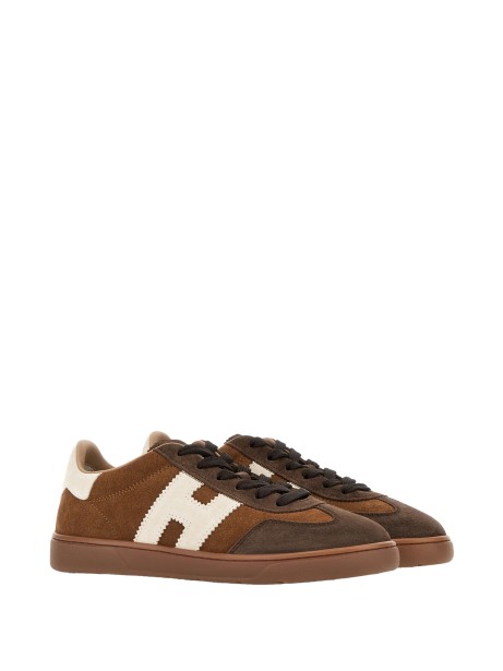 Sneakers in pelle scamosciata marrone 2