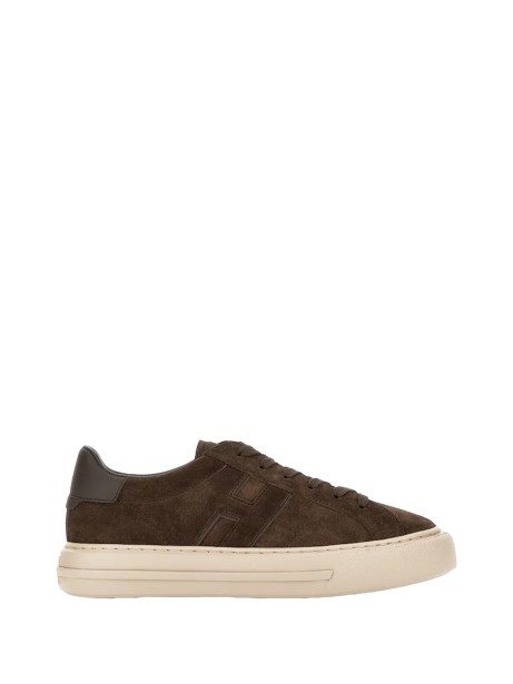 Brown suede sneakers
