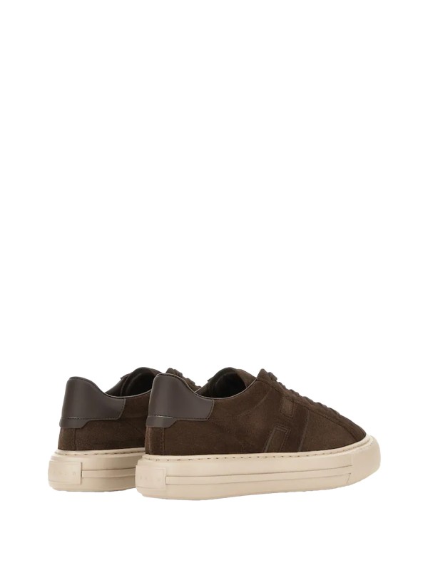 Brown suede sneakers