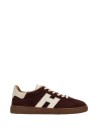 Sneakers in pelle scamosciata bordeaux