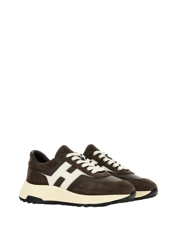 Sneakers in pelle scamosciata