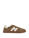 Sneakers in pelle scamosciata beige
