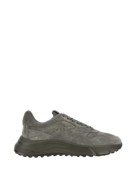 Sneakers in pelle scamosciata grigio