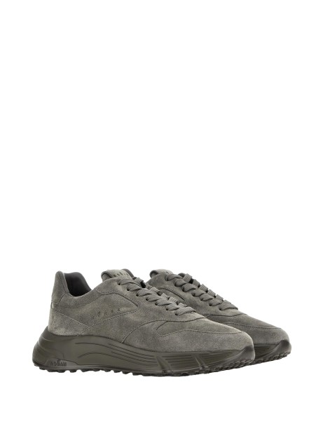 Sneakers in pelle scamosciata grigio 2