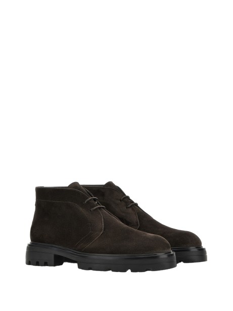 Polacchini in pelle scamosciata marrone 2