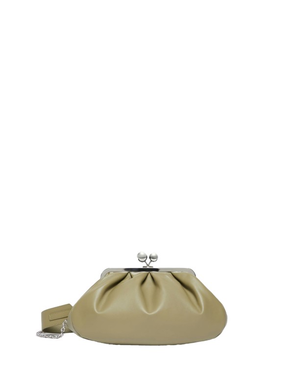 Borsa in montone nappato verde