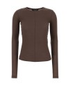 Maglia in cotone cioccolato