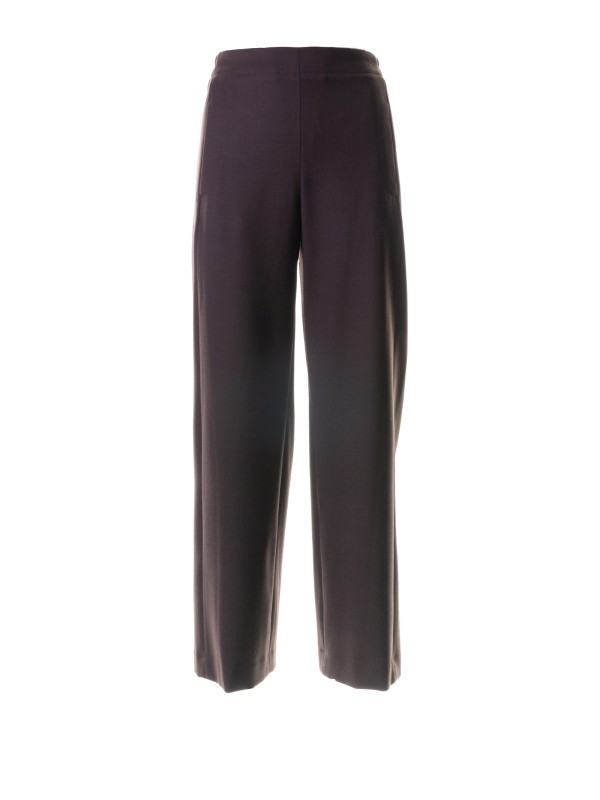 Pantalone donna a vita alta moka Pantalone donna a vita alta moka