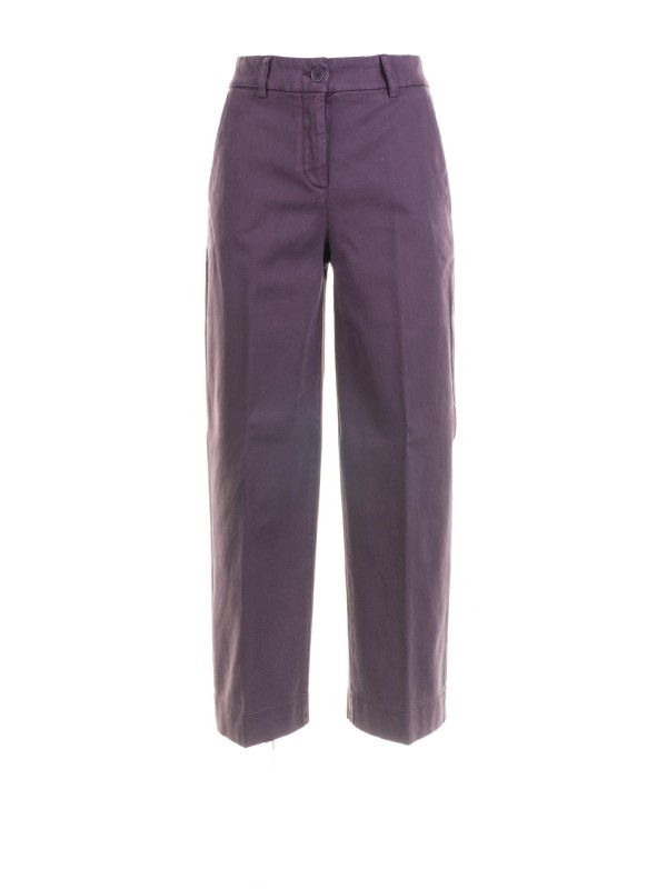 Pantalone donna merlot a vita alta Pantalone donna merlot a vita alta