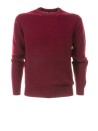 Men's Crew Neck Sweater in Burgundy