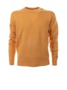 Maglia girocollo uomo mostarda