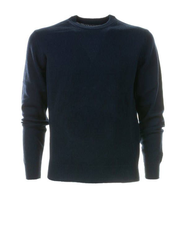 Maglia girocollo uomo blu navy Maglia girocollo uomo blu navy