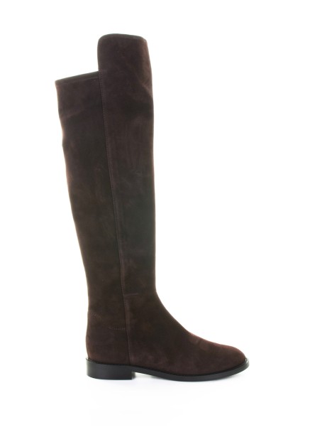 Stivale testa di moro in suede