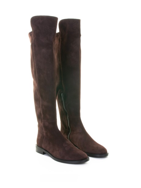 Stivale testa di moro in suede 2