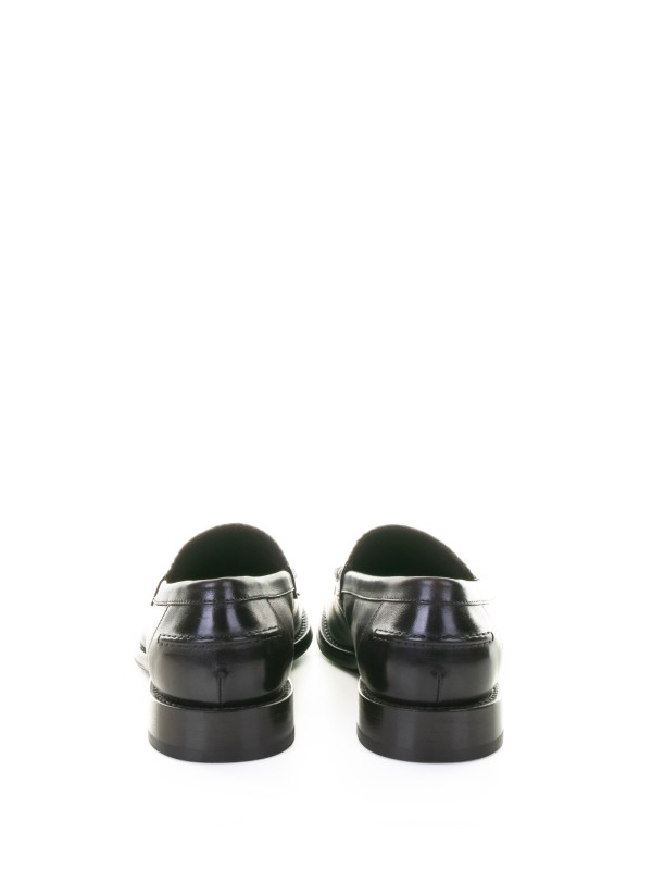 Mocassino testa di moro uomo in pelle