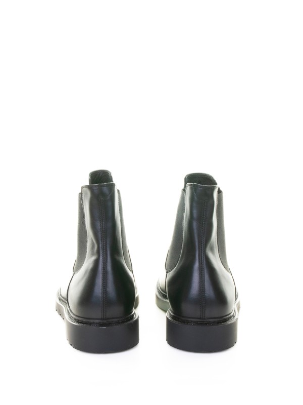 Beatles black men's leather