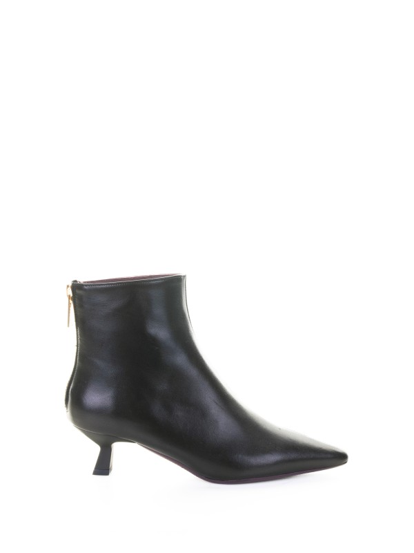 Black Nappa Ankle Boot