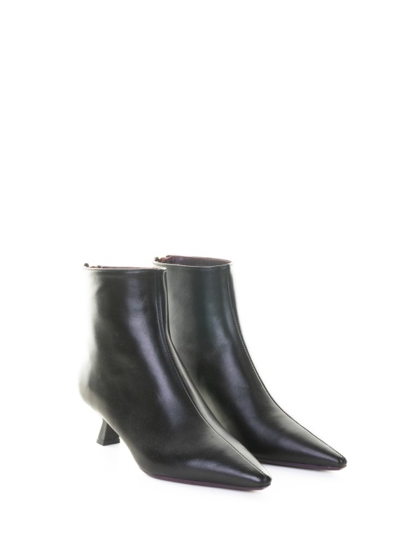 Black Nappa Ankle Boot
