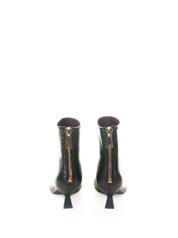 Stivaletto nero in nappa