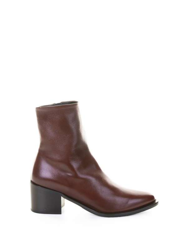 Stivaletto marrone in nappa