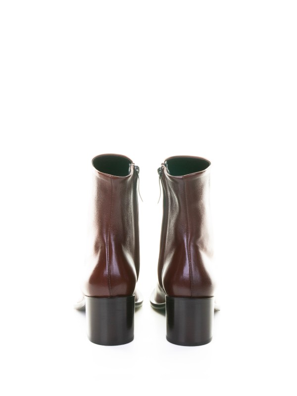 Stivaletto marrone in nappa