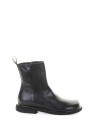 Stivaletto nero in pelle con zip