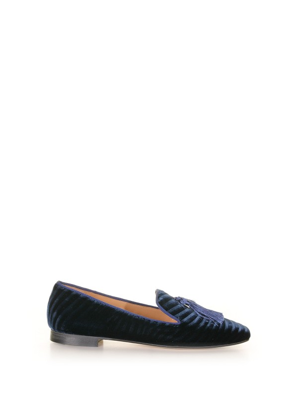 Velvet ballerina with tassels Velvet ballerina with tassels