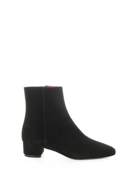 Stivaletto nero in camoscio