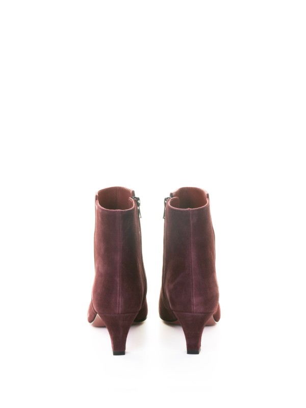 Plum Suede Ankle Boot
