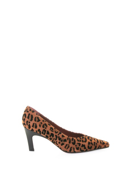 Décolleté leopardato in suede