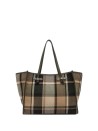 Marcella bag in two-tone canvas