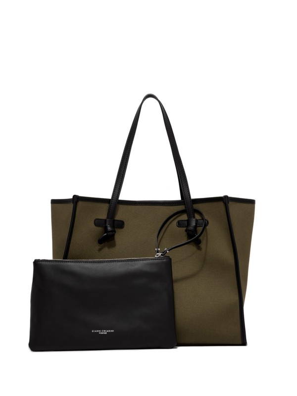 Marcella bag in two-tone canvas