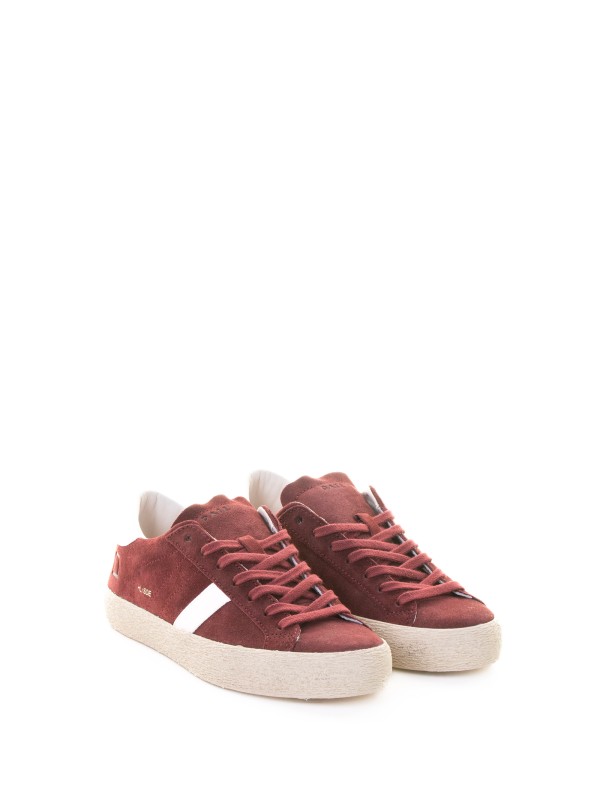 Hill Low sneaker in burgundy suede