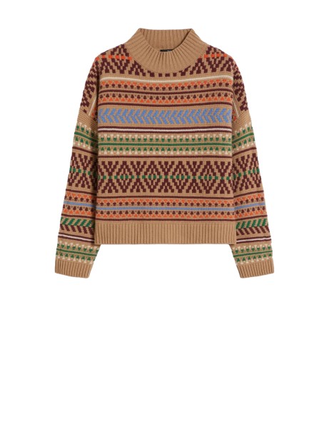 Maglia in jacquard di lana