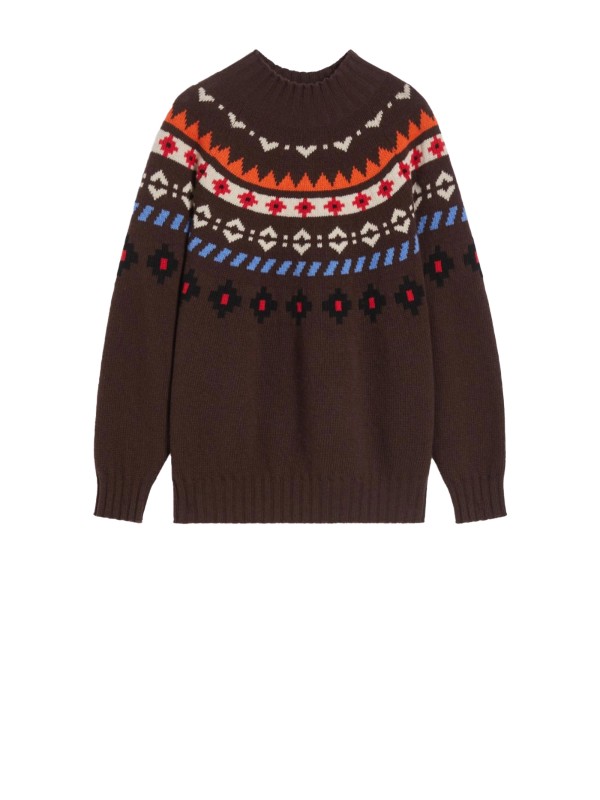 Maglia in lana jacquard