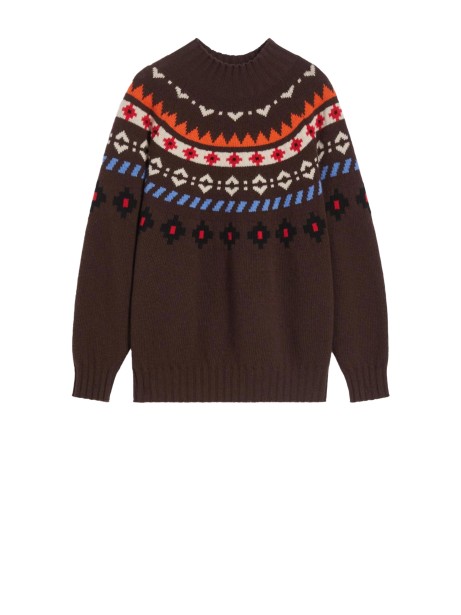 Maglia in lana jacquard