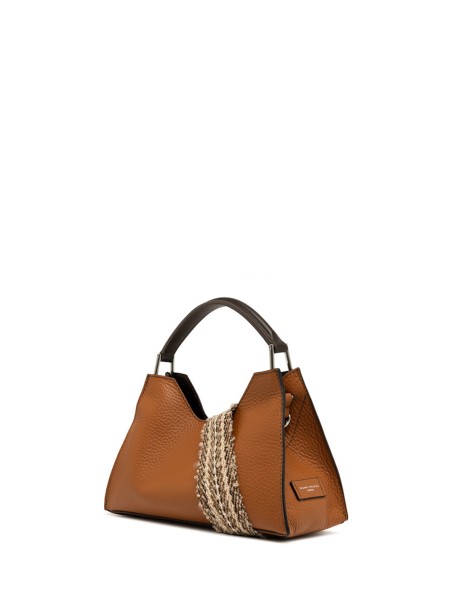 Borsa Aurora in pelle double grano maxi