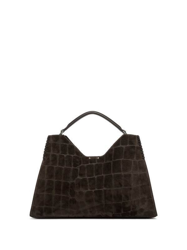 Borsa Aurora in pelle scamosciata