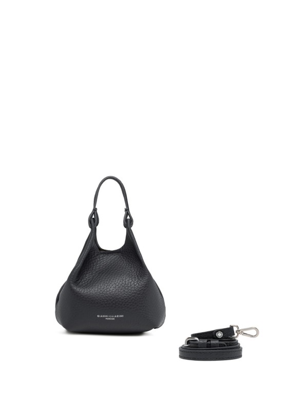 Borsa Dua in pelle nera