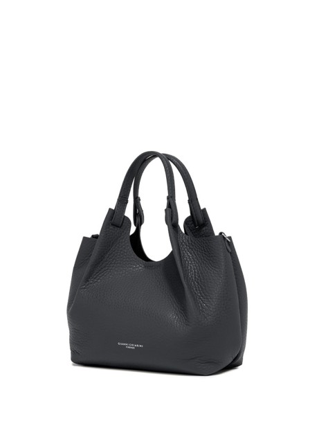 Borsa Dua in pelle nera