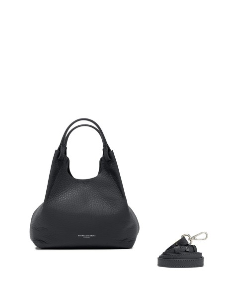 Borsa Dua in pelle nera
